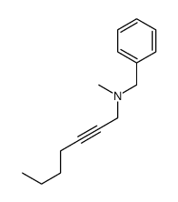 N-benzyl-N-methylhept-2-yn-1-amine Structure