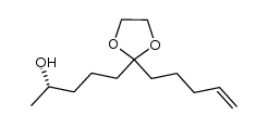 (S)-5-(2-(pent-4-enyl)-1,3-dioxolan-2-yl)pentan-2-ol Structure