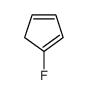 1-fluorocyclopenta-1,3-diene Structure