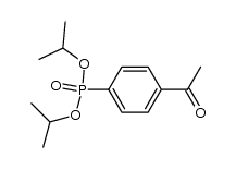 diisopropyl (p-acetylphenyl)phosphonate结构式