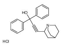 3-(1-azabicyclo[2.2.2]octan-2-yl)-1,1-diphenylprop-2-yn-1-ol,hydrochloride Structure