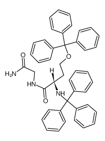 Trt-L-Hse(Trt)-Gly-NH2 Structure