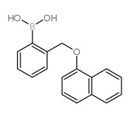 2-[(1-萘氧基)甲基]苯硼酸结构式