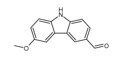 3-formyl-6-methoxycarbazole结构式