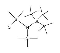 1,1,1-tri-tert-butyl-N-(chlorodimethylsilyl)-N-(trimethylsilyl)silanamine结构式