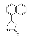 4-(1-naphthyl)-2-pyrrolidone结构式