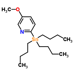 5-Methoxy-2-(tributylstannyl)pyridine structure