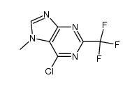 6-chloro-7-methyl-2-trifluoromethyl-7H-purine Structure