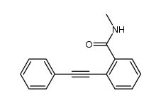 2-(2'-phenylethynyl)-N-methyl benzamide结构式