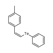 (Z)-(4-methylstyryl)(phenyl)telluride Structure