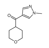 (1-methyl-1H-pyrazol-4-yl)(tetrahydro-2H-pyran-4-yl)methanone结构式