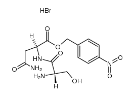 seryl-asparagine 4-nitrobenzyl ester hydrobromide Structure