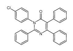 3-(4-chlorophenyl)-2,5,6-triphenylpyrimidin-4(3H)-one结构式