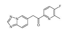2-([1,2,4]噻唑并[1,5-a]吡啶-6-基)-1-(5-氟-6-甲基吡啶-2-基)乙酮结构式