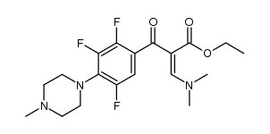 ethyl 2-[2,3,5-trifluoro-4-(4-methyl-1-piperazinyl)-benzoyl]-3-dimethylaminoacrylate Structure