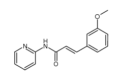 N-(pyridyl-2)(metamethoxyphenyl)-3 propene-2 amide结构式