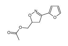 3-(2-furyl)-5-acetoxymethylisoxazoline Structure
