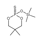 5,5-dimethyl-2-((trimethylsilyl)oxy)-1,3,2-dioxaphosphinane 2-sulfide结构式