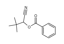 benzoic acid 1-cyano-2,2-dimethylpropyl ester Structure