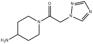 1-(4-aminopiperidin-1-yl)-2-(1h-1,2,4-triazol-1-yl)ethan-1-one结构式