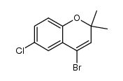 4-bromo-6-chloro-2,2-dimethylchromene Structure