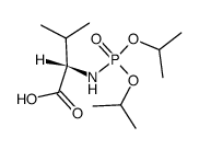 2-(Diisopropoxy-phosphorylamino)-3-methyl-butyric acid Structure