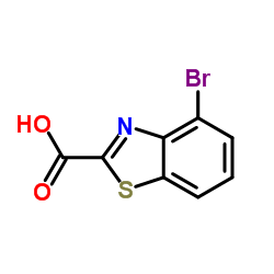 4-Bromo-1,3-benzothiazole-2-carboxylic acid结构式