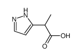 2-(1H-Pyrazol-5-yl)propanoic acid结构式
