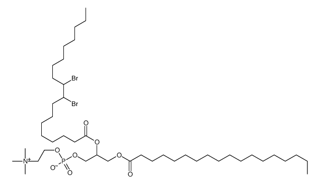 1-oleoyl-2-(9,10-dibromostearoyl)phosphatidylcholine Structure