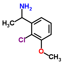 1-(2-Chloro-3-methoxyphenyl)ethanamine结构式
