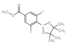 Methyl 3,5-difluoro-4-(4,4,5,5-tetramethyl-1,3,2-dioxaborolan-2-yl)benzoate Structure
