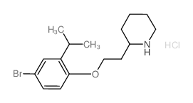 2-[2-(4-Bromo-2-isopropylphenoxy)ethyl]piperidine hydrochloride结构式