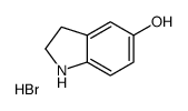 Indolin-5-ol hydrobromide Structure