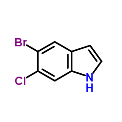 5-Bromo-6-chloro-1H-indole Structure