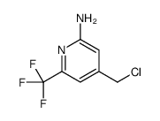 4-(chloromethyl)-6-(trifluoromethyl)pyridin-2-amine结构式