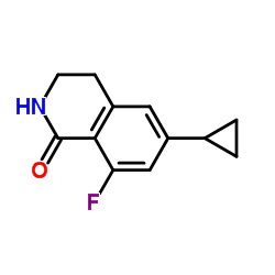 6-Cyclopropyl-8-fluoro-3,4-dihydro-1(2H)-isoquinolinone结构式