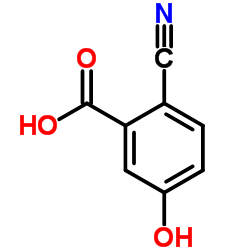2-Cyano-5-hydroxybenzoic acid Structure
