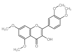 4H-1-Benzopyran-4-one,2-(3,4-dimethoxyphenyl)-3-hydroxy-5,7-dimethoxy- picture