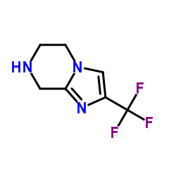 2-三氟甲基-5,6,7,8-四氢咪唑[1,2-A]吡嗪结构式