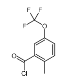 2-Methyl-5-(trifluoromethoxy)benzoyl chloride Structure