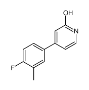 4-(4-fluoro-3-methylphenyl)-1H-pyridin-2-one结构式