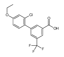 3-(2-chloro-4-ethoxyphenyl)-5-(trifluoromethyl)benzoic acid结构式
