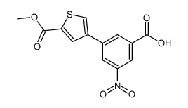 3-(5-methoxycarbonylthiophen-3-yl)-5-nitrobenzoic acid结构式