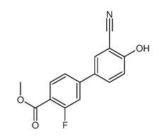 methyl 4-(3-cyano-4-hydroxyphenyl)-2-fluorobenzoate Structure