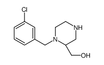 (R)-(1-(3-CHLOROBENZYL)PIPERAZIN-2-YL)METHANOL Structure