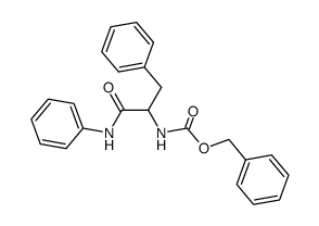 N-benzyloxycarbonyl-DL-phenylalanine anilide Structure