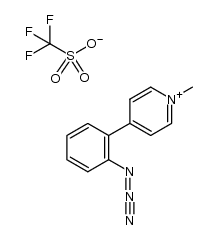 1-methyl-4-(2-azidophenyl)pyridinium triflate Structure