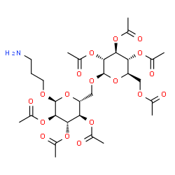 3-aminopropyl 2,3,4,2',3',4',6'-hepta-O-acetylgentiobioside Structure