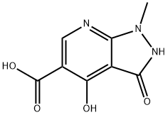 4-hydroxy-1-methyl-3-oxo-1H,2H,3H-pyrazolo[3,4-b]pyridine-5-carboxylic acid Structure