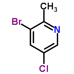 3-Bromo-5-chloro-2-methylpyridine Structure